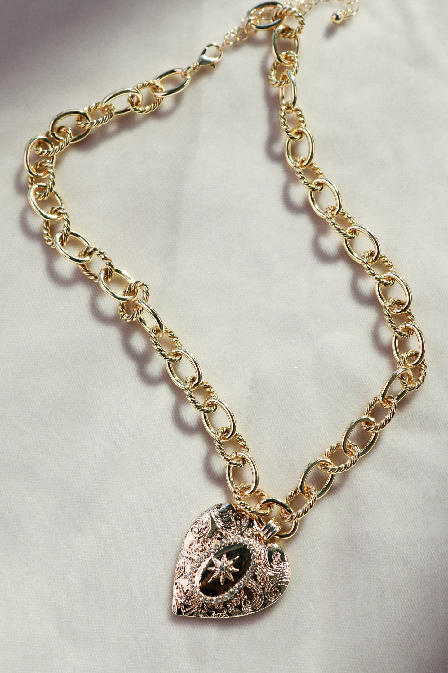 Holly Heart Necklace