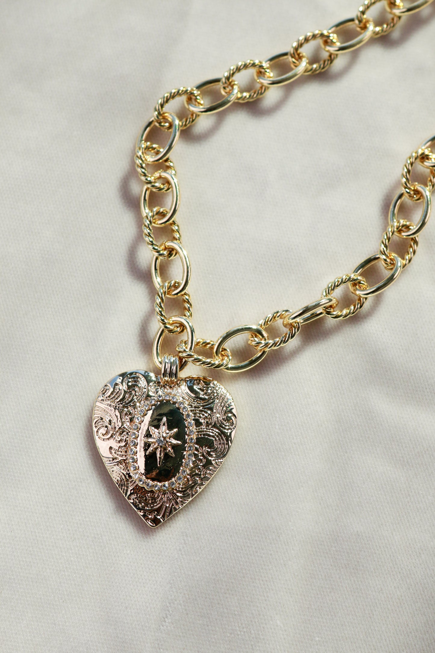 Holly Heart Necklace