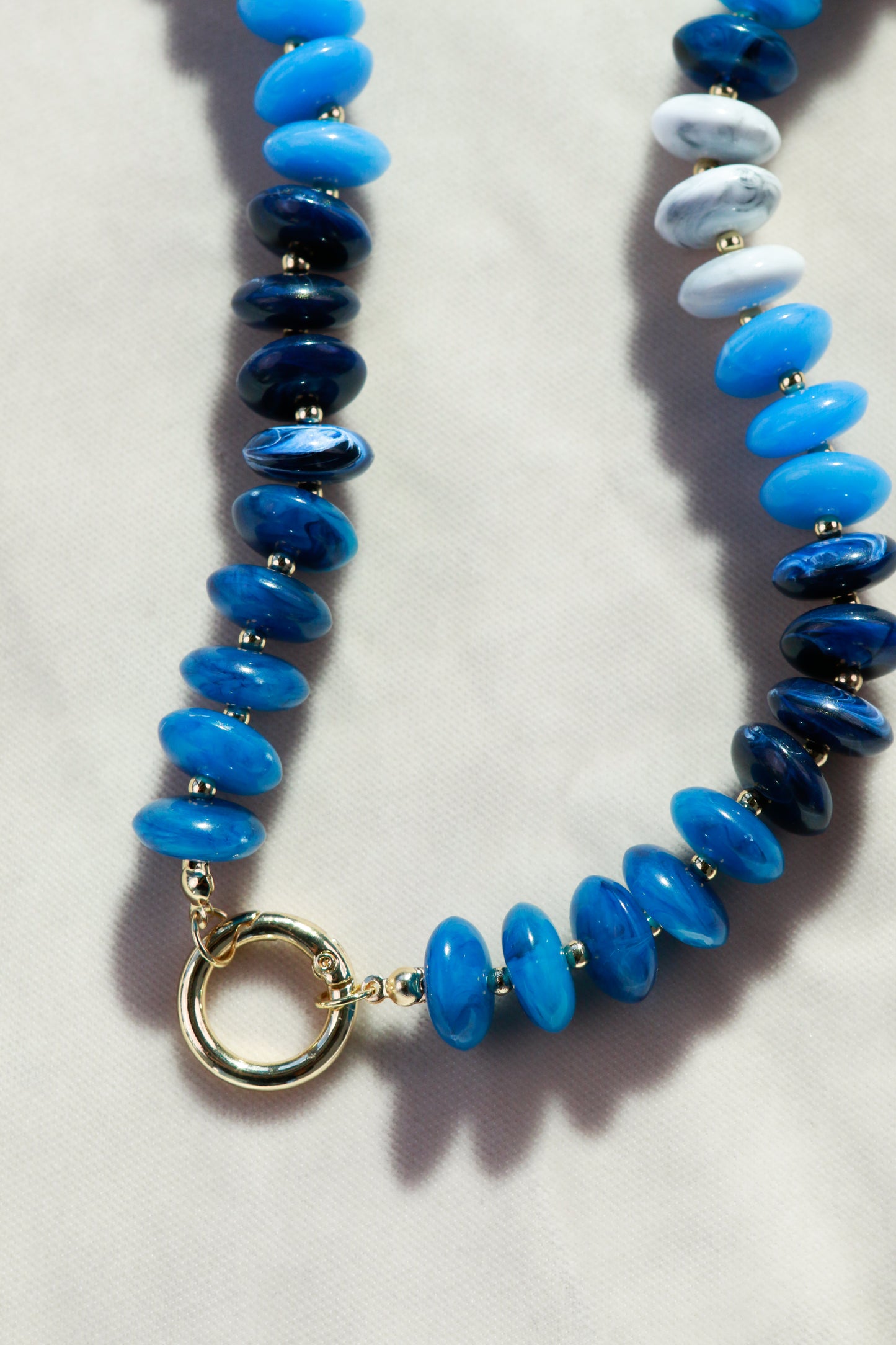 Navy Ombre Beaded Necklace