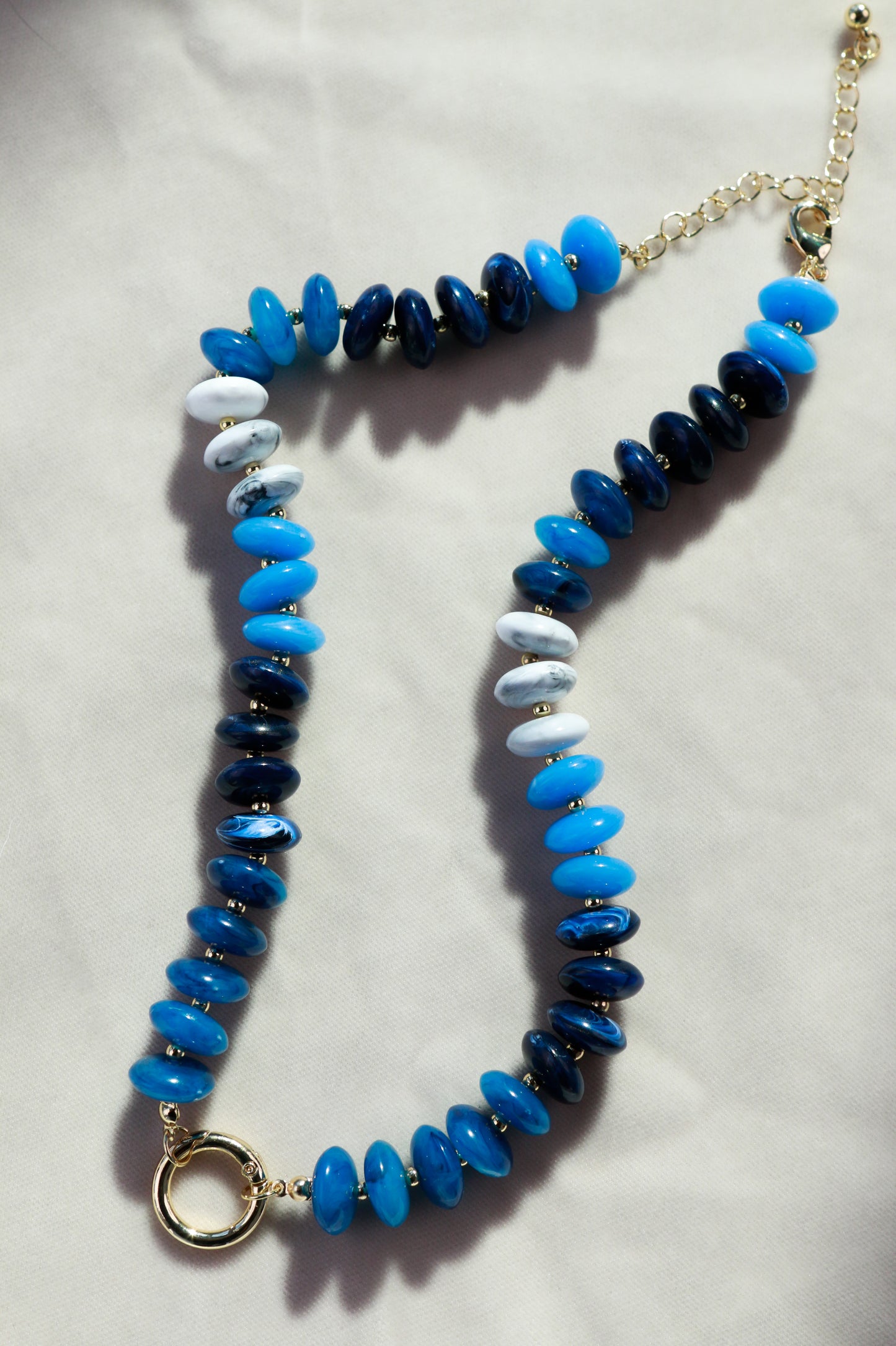 Navy Ombre Beaded Necklace