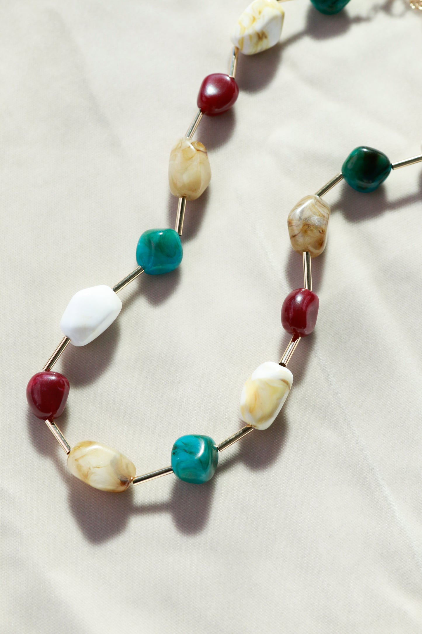 Callie Necklace in Cream