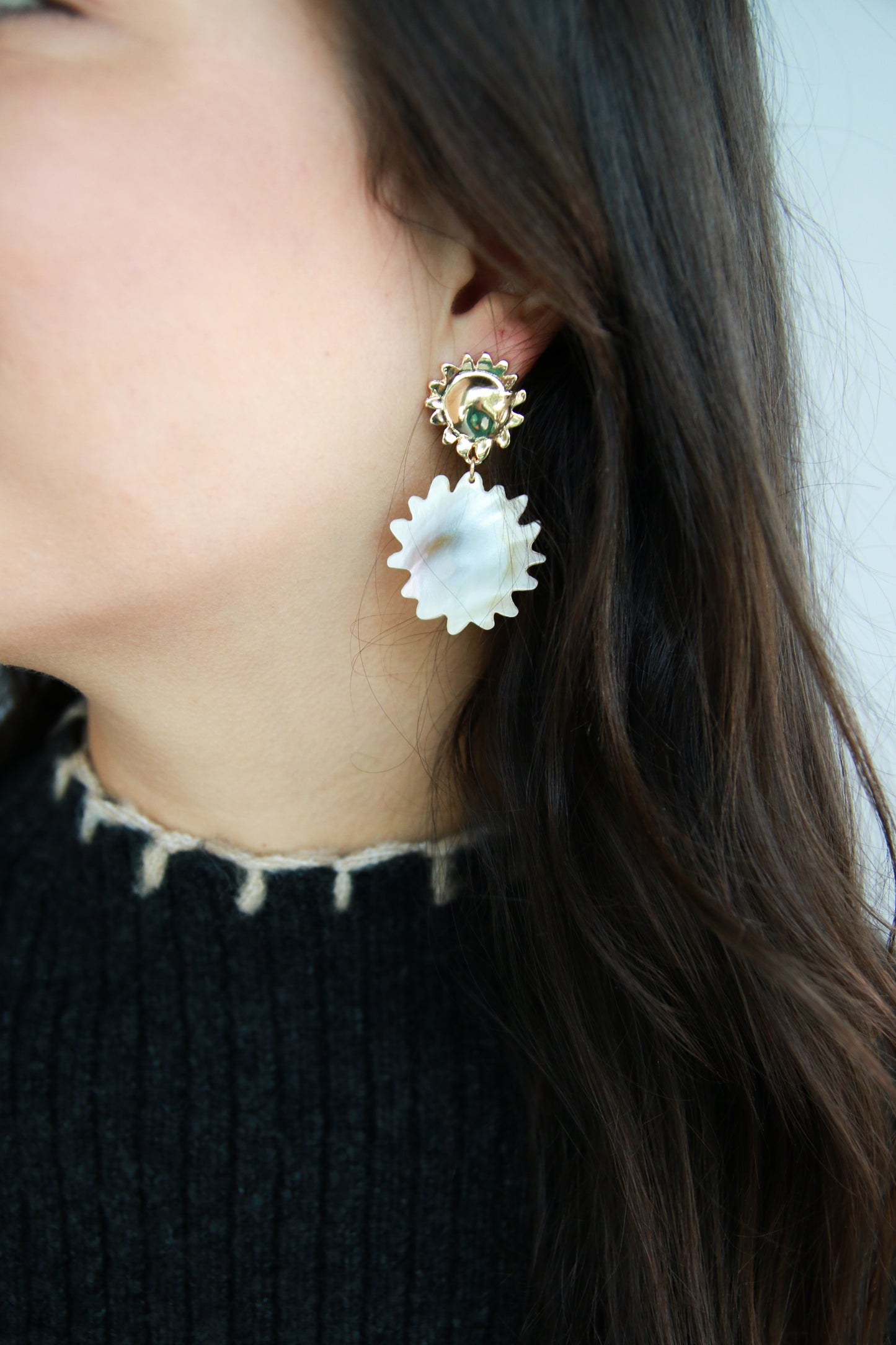 Sun Shell Earrings
