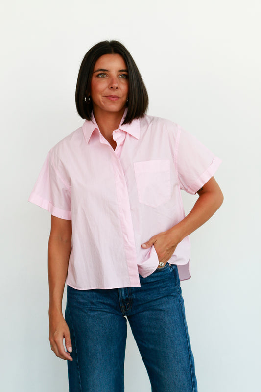Drake Shirt in Pink Gloss