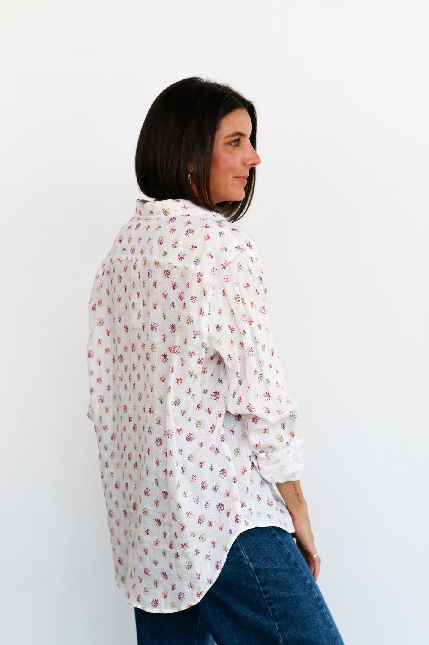 Relaxed Floral Button Down