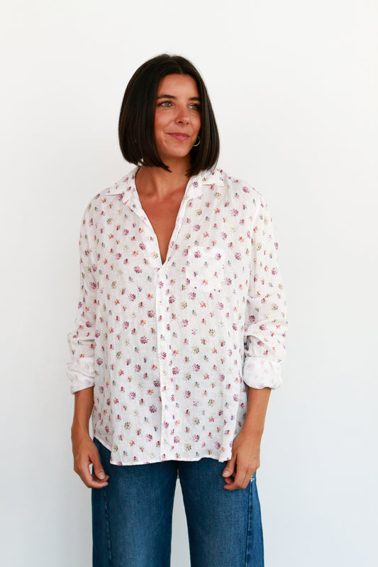 Relaxed Floral Button Down