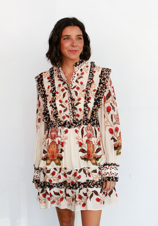 Berry Garden Mini Dress
