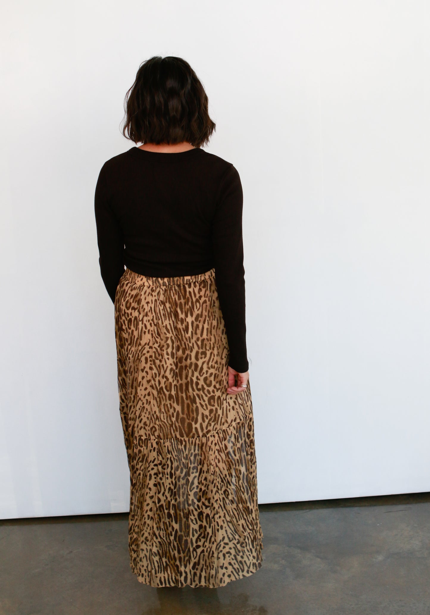 Fauve Leopard Skirt