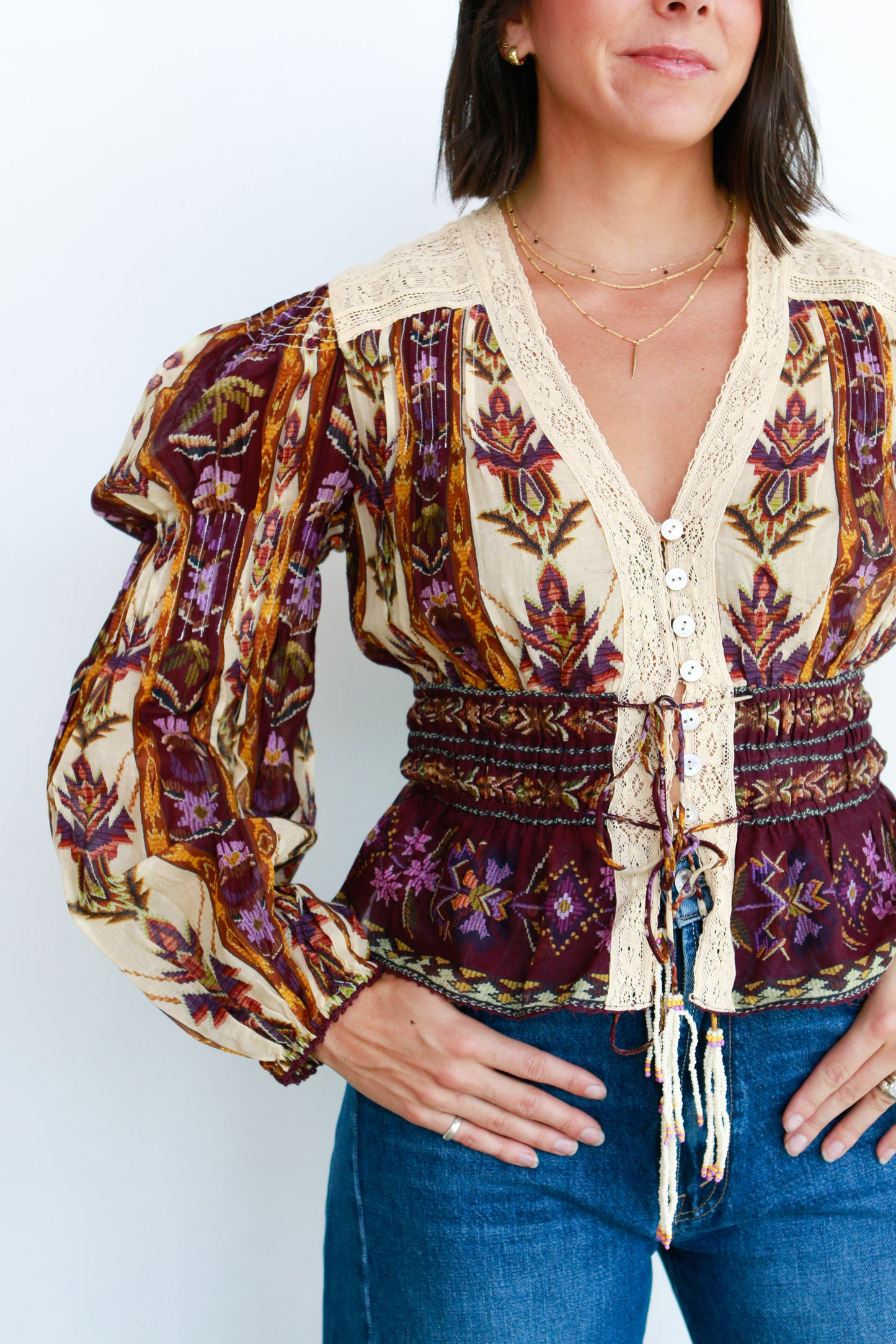 Nili Tapestry Blouse