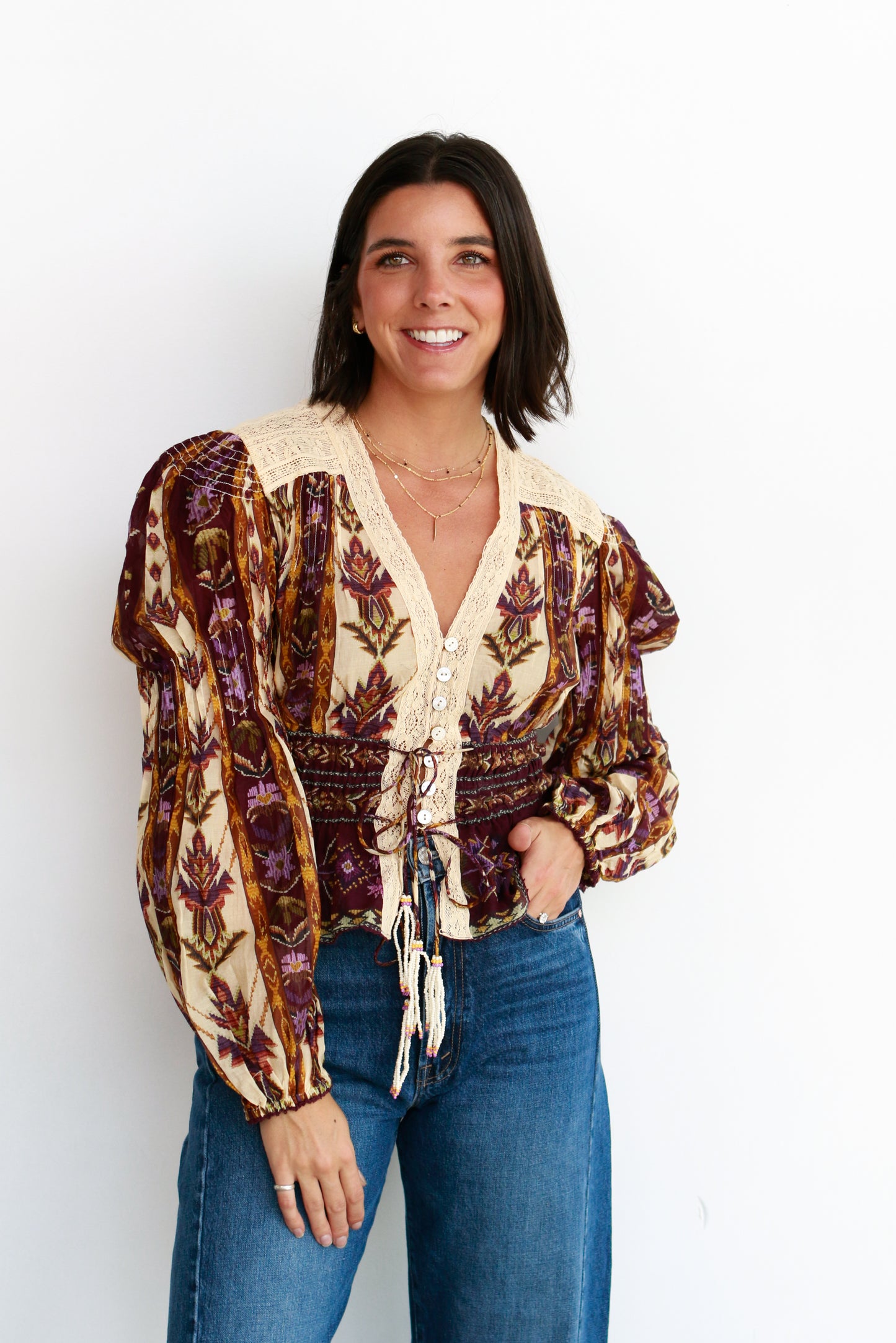 Nili Tapestry Blouse
