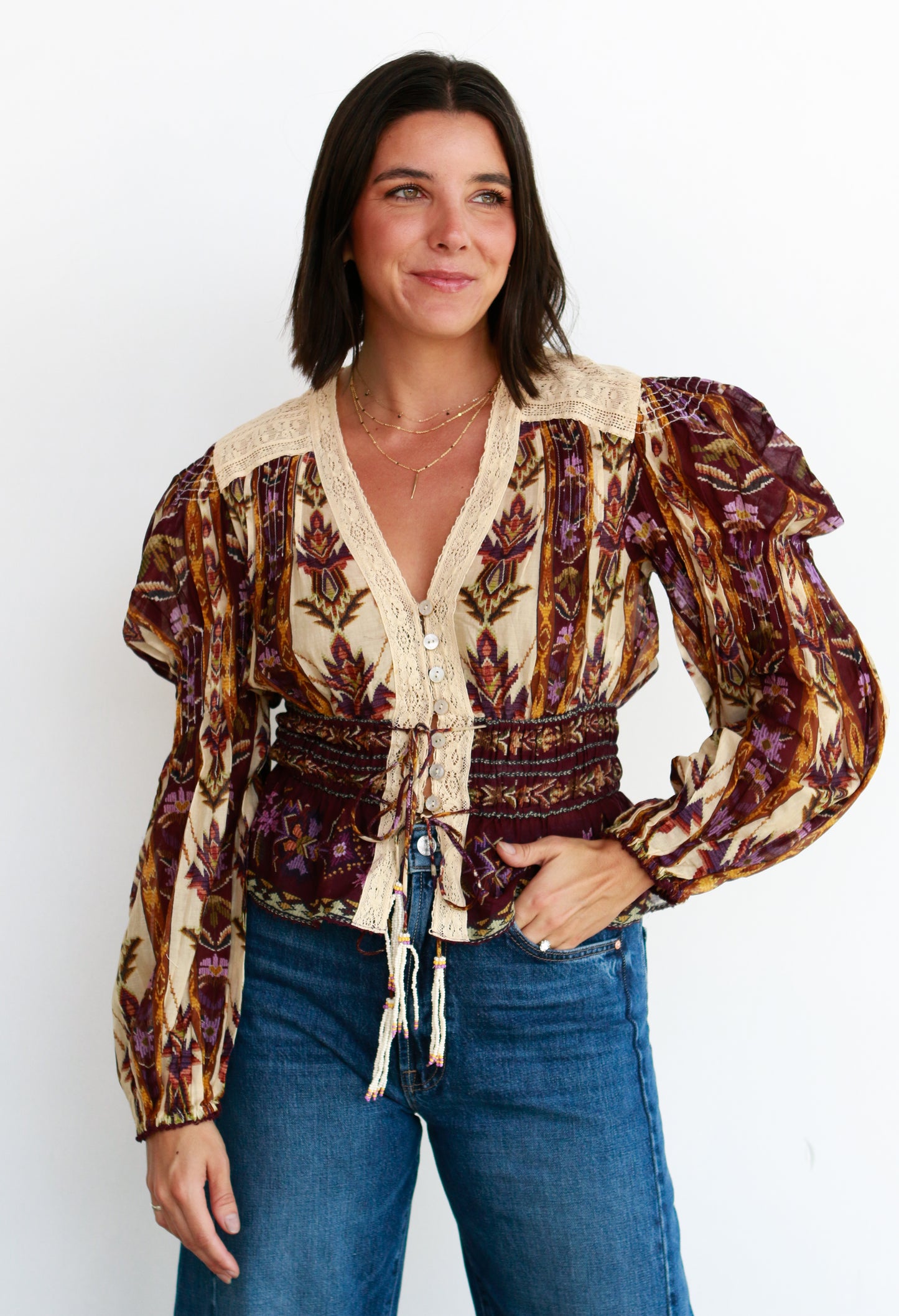 Nili Tapestry Blouse