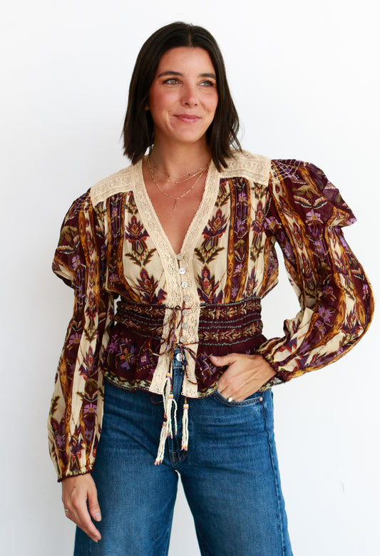 Nili Tapestry Blouse