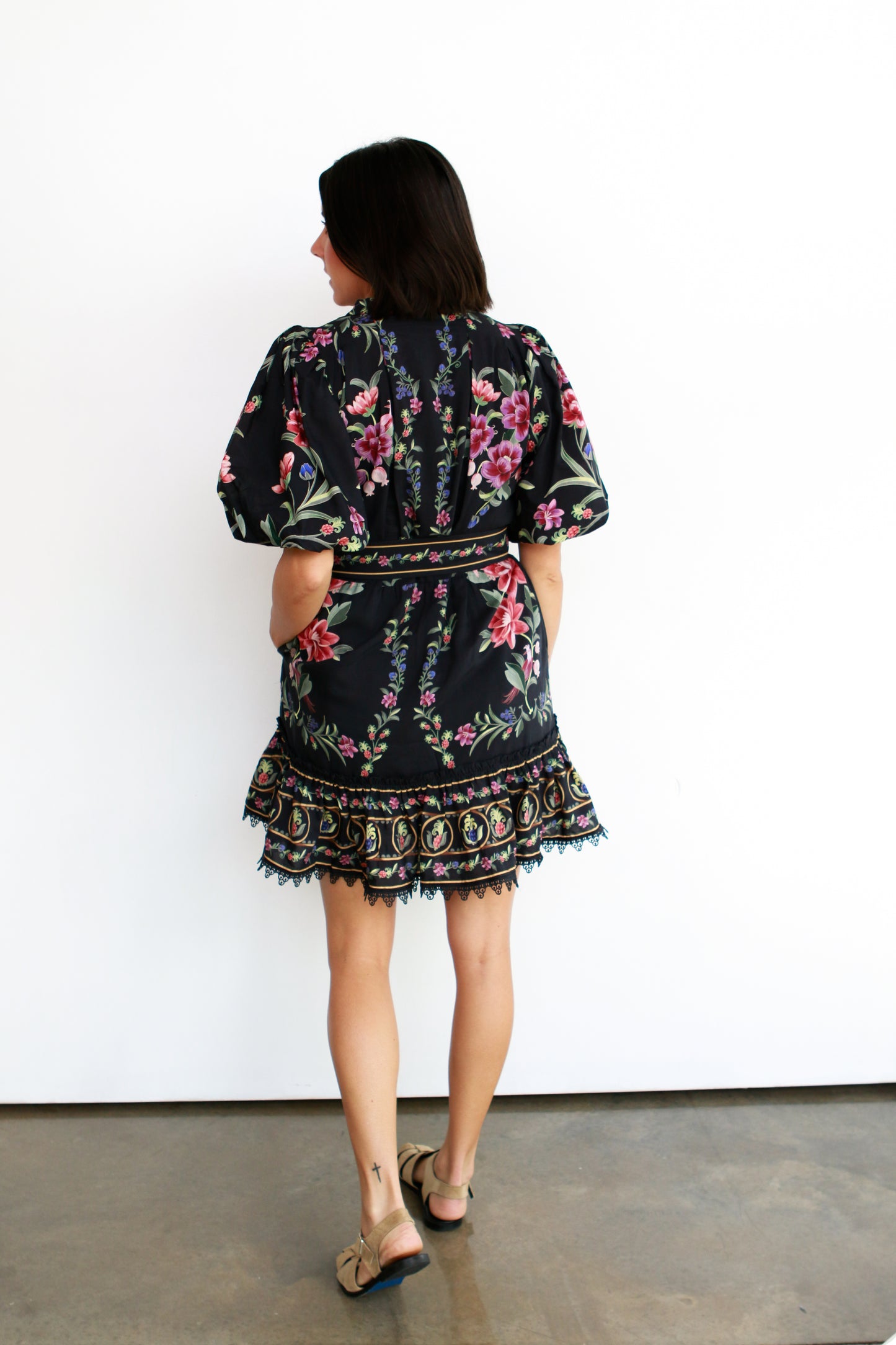 Belle Garden Lace Mini Dress