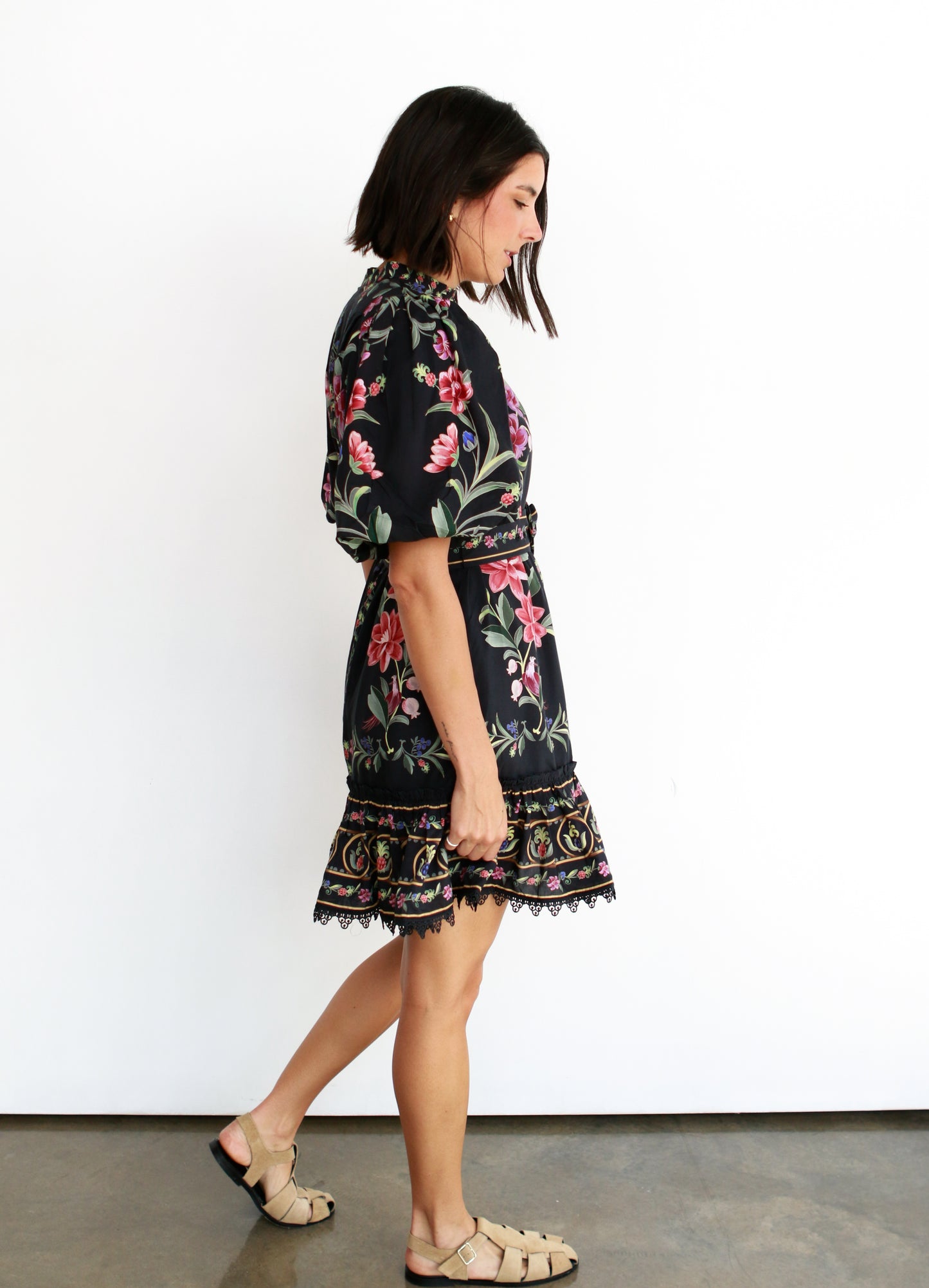 Belle Garden Lace Mini Dress