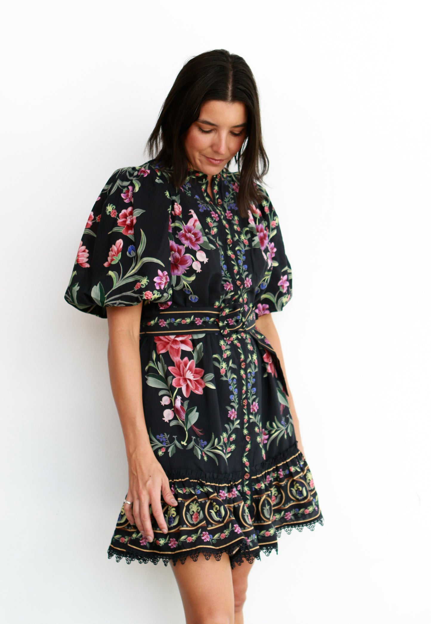 Belle Garden Lace Mini Dress