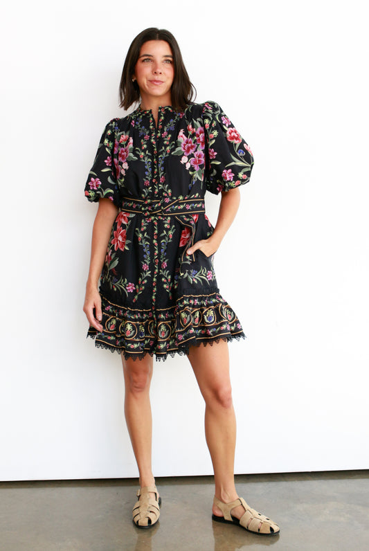 Belle Garden Lace Mini Dress
