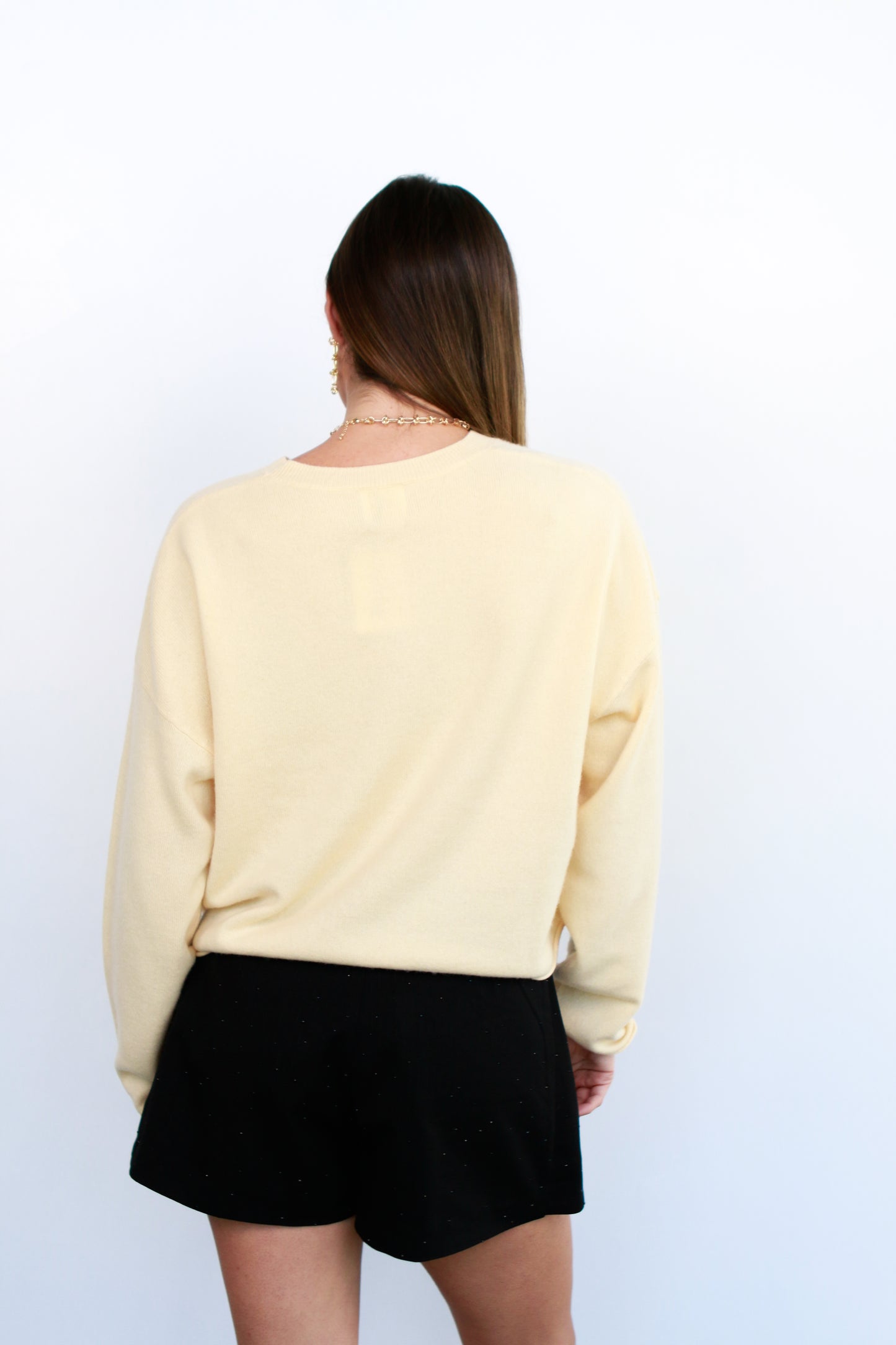 Zoe Crewneck in Vanilla