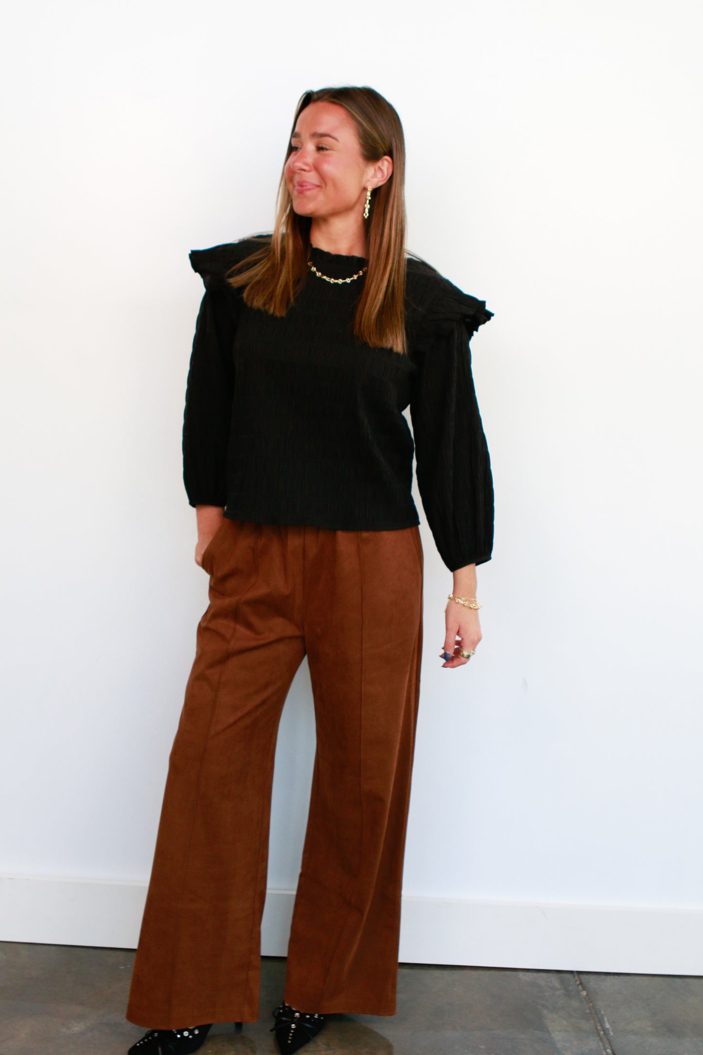 Aria Ruffle Top