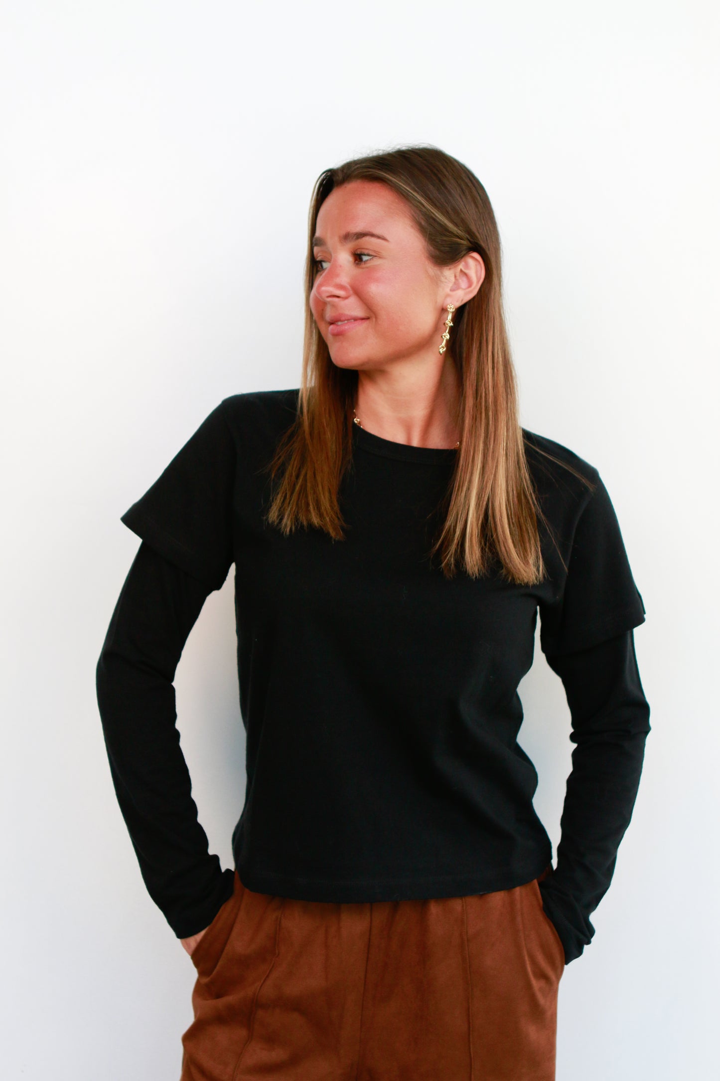 Margo Layered Long Sleeve Tee
