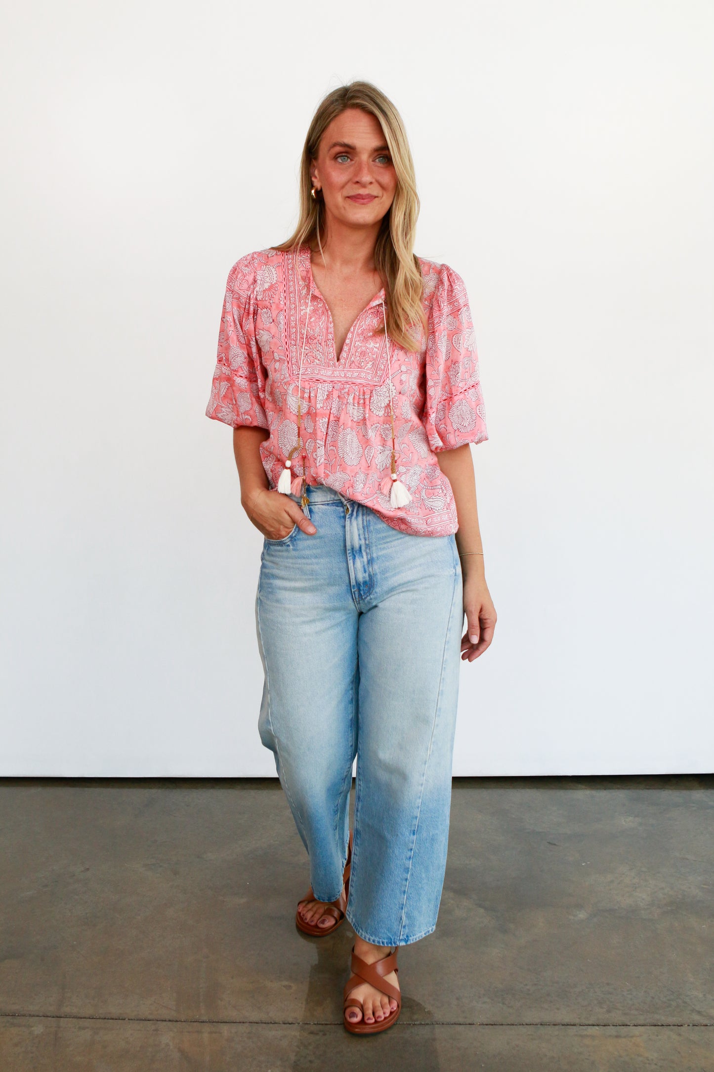 Katie Top in Peach