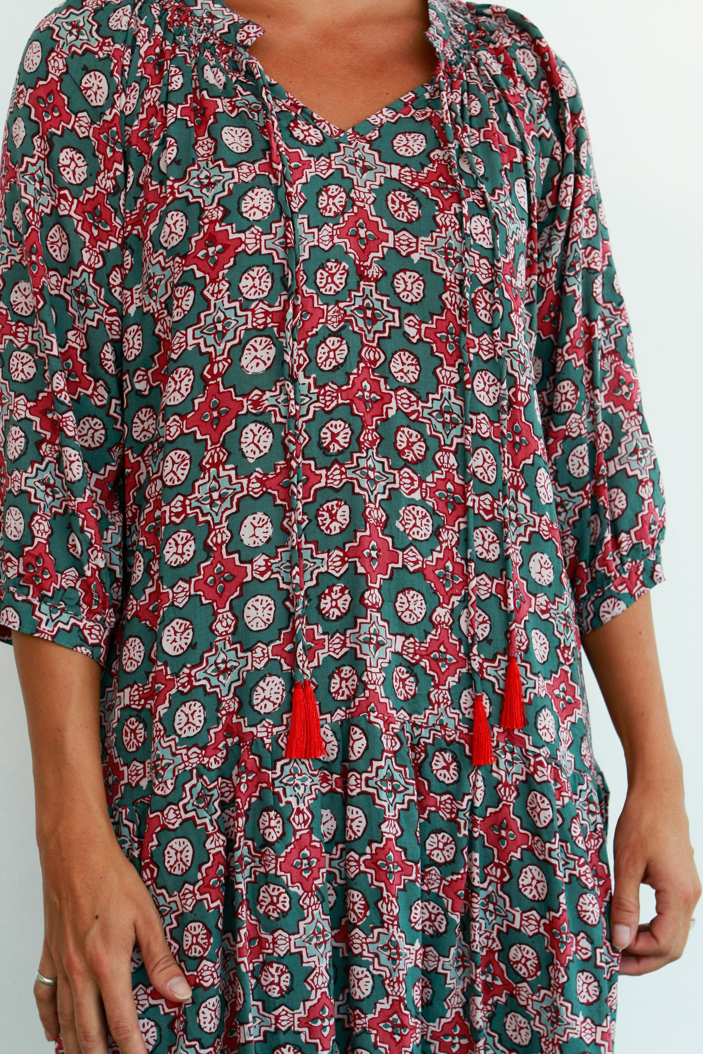 Stevie Dress in Spanish Tile Jade