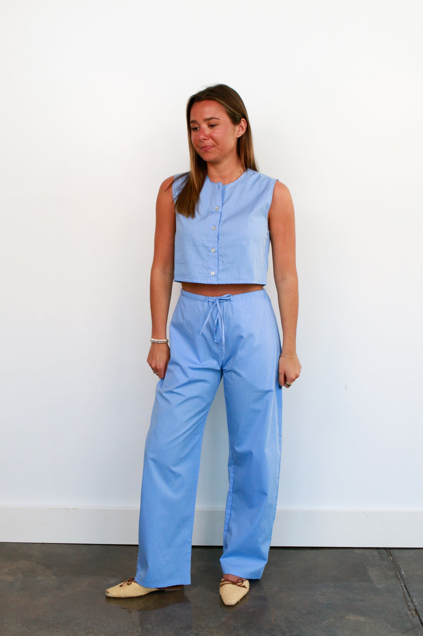 Yoshi Drawstring Stripe Pant