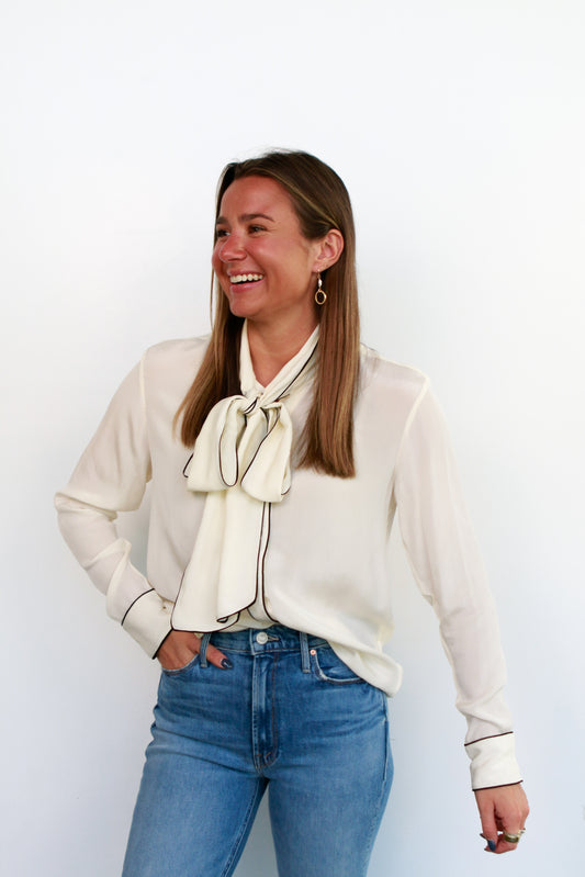 Stephanie Blouse in Ivory