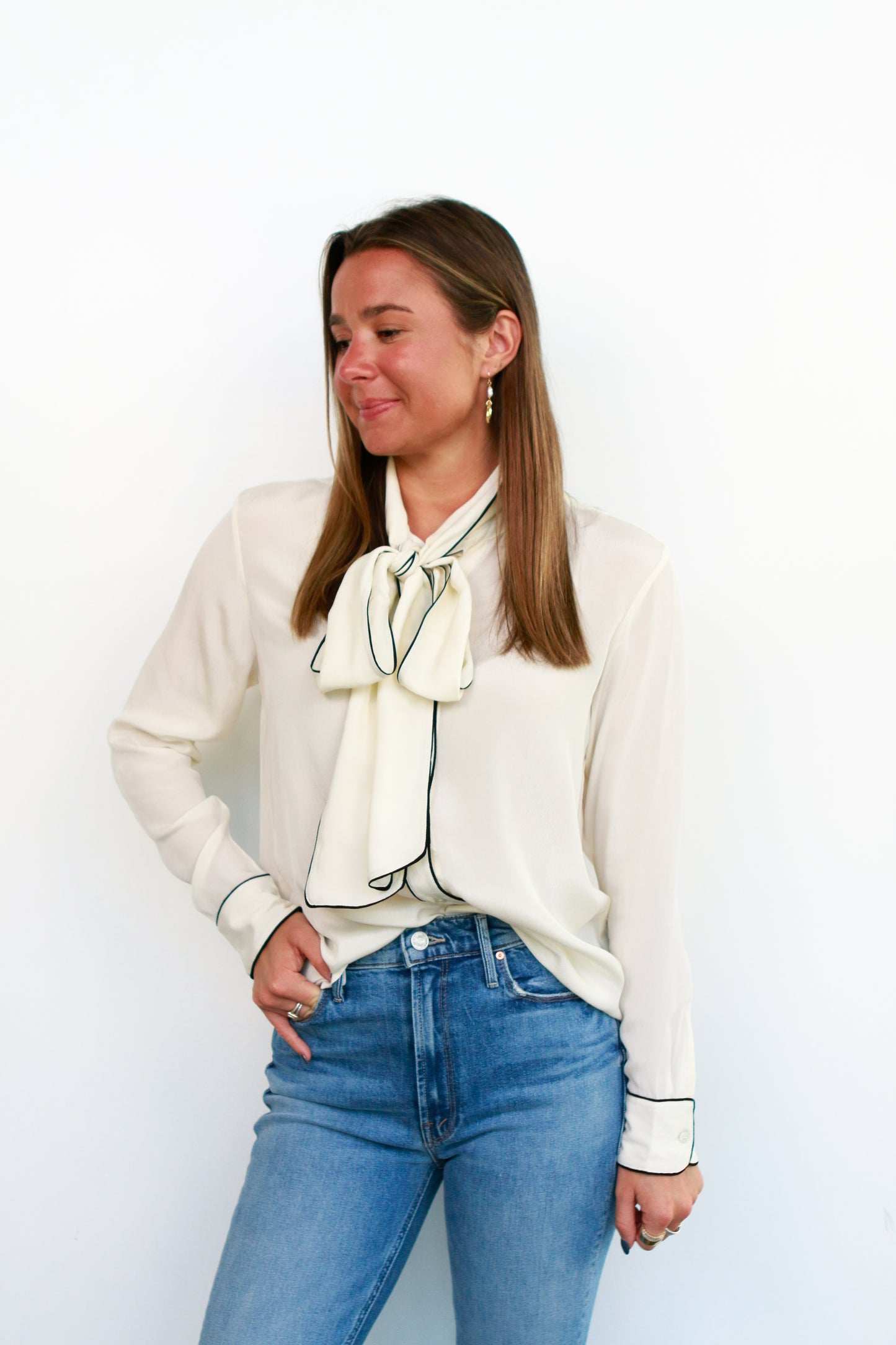 Stephanie Blouse in Ivory