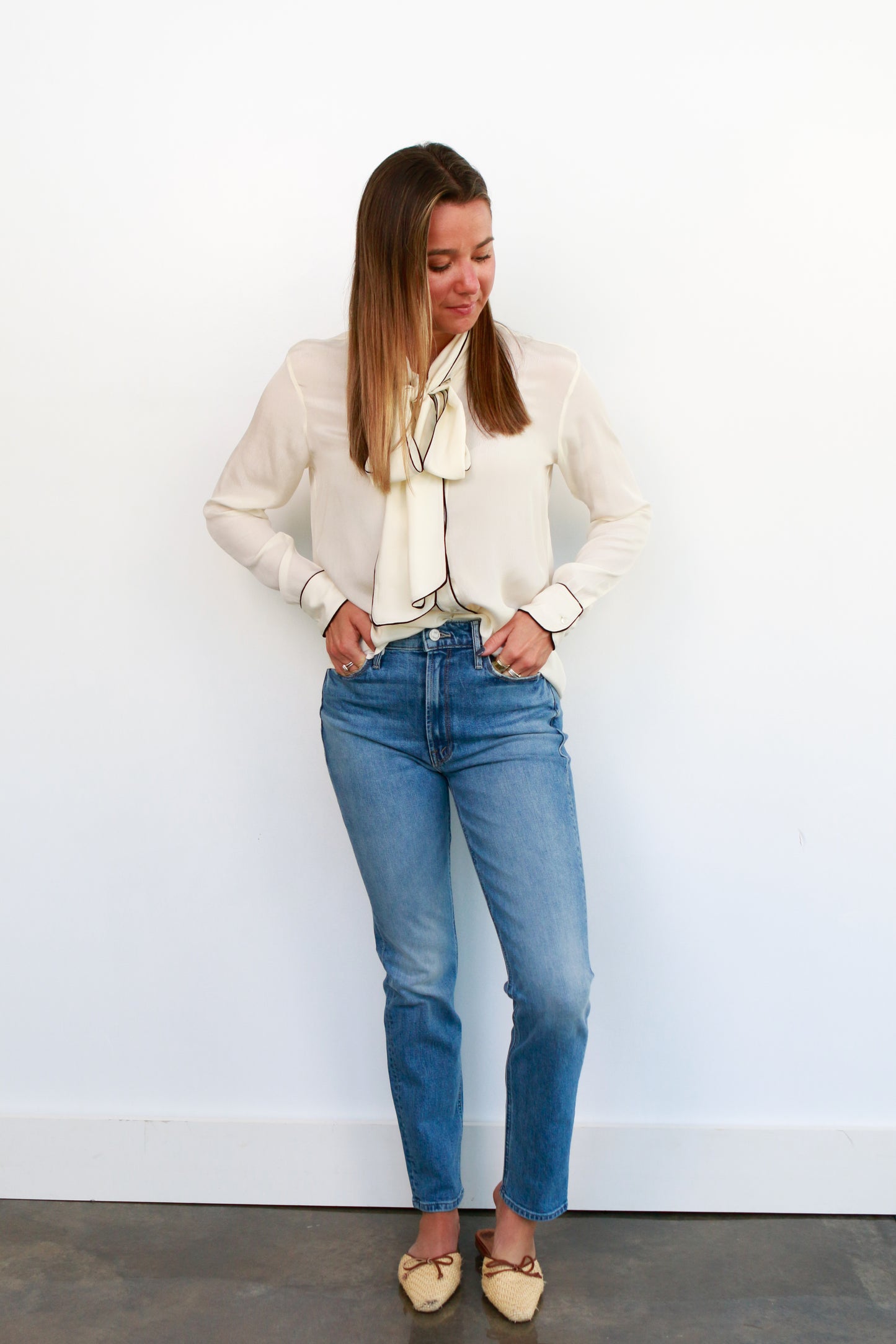 Stephanie Blouse in Ivory