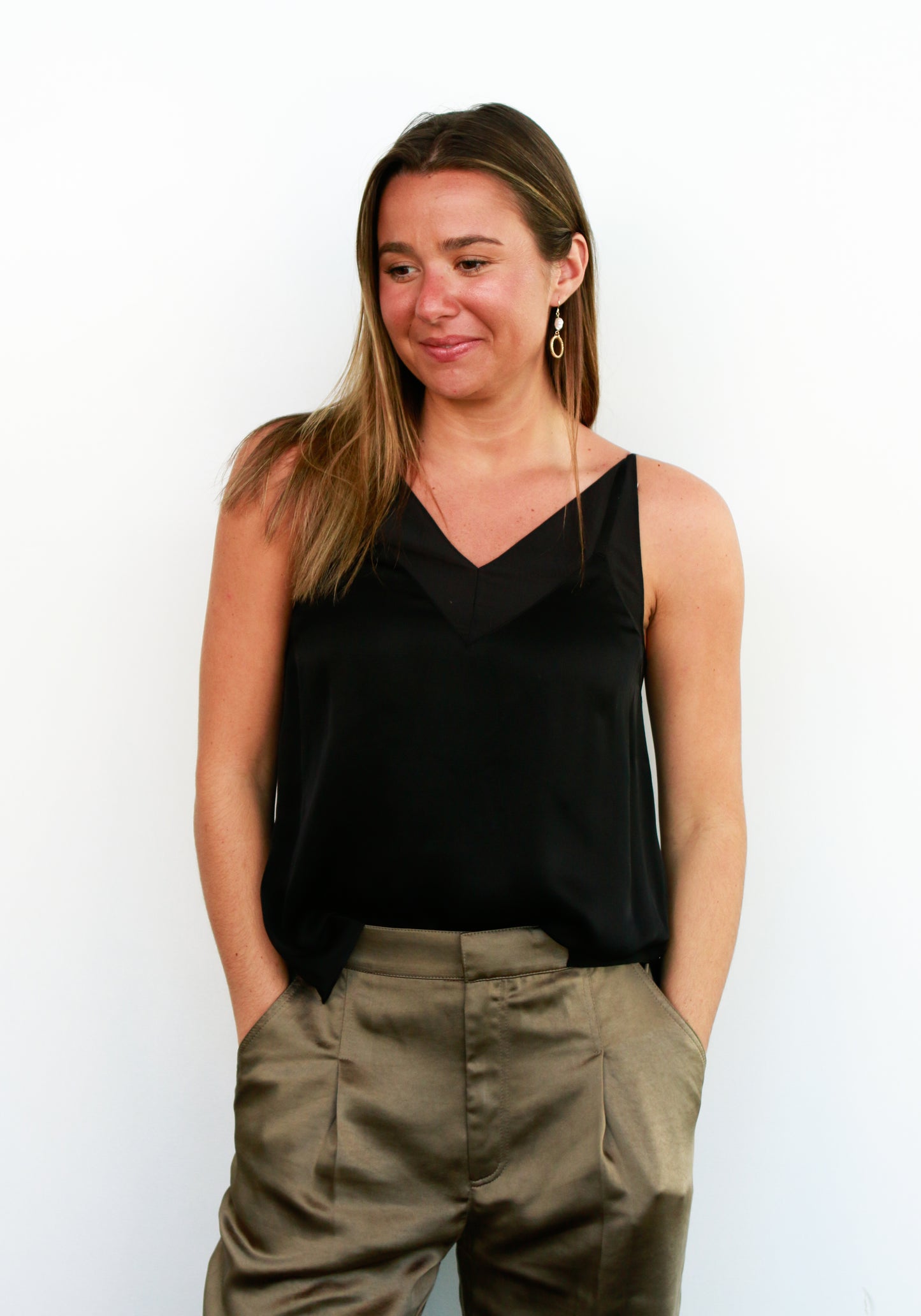 Odin Slip Tank in Black