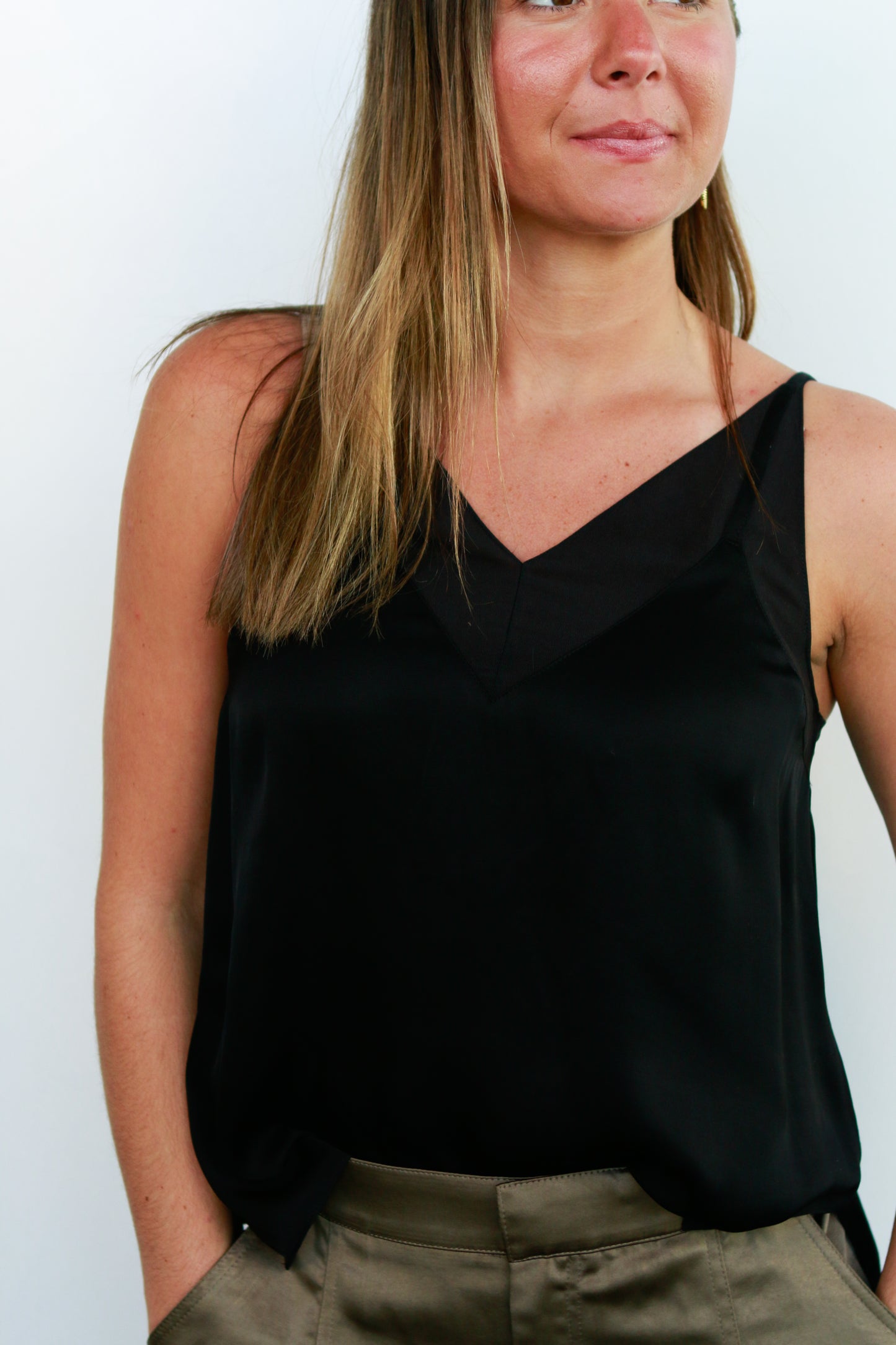 Odin Slip Tank in Black