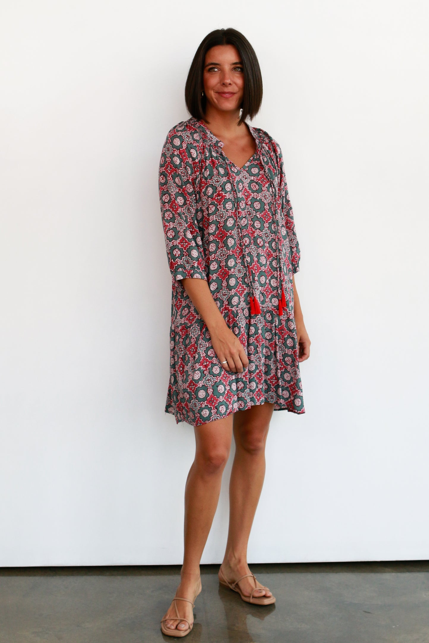 Stevie Dress in Spanish Tile Jade