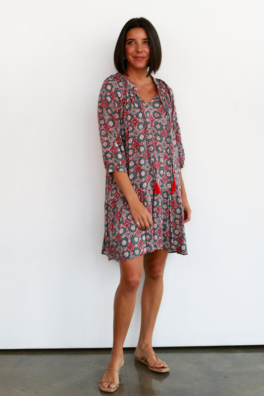 Stevie Dress in Spanish Tile Jade