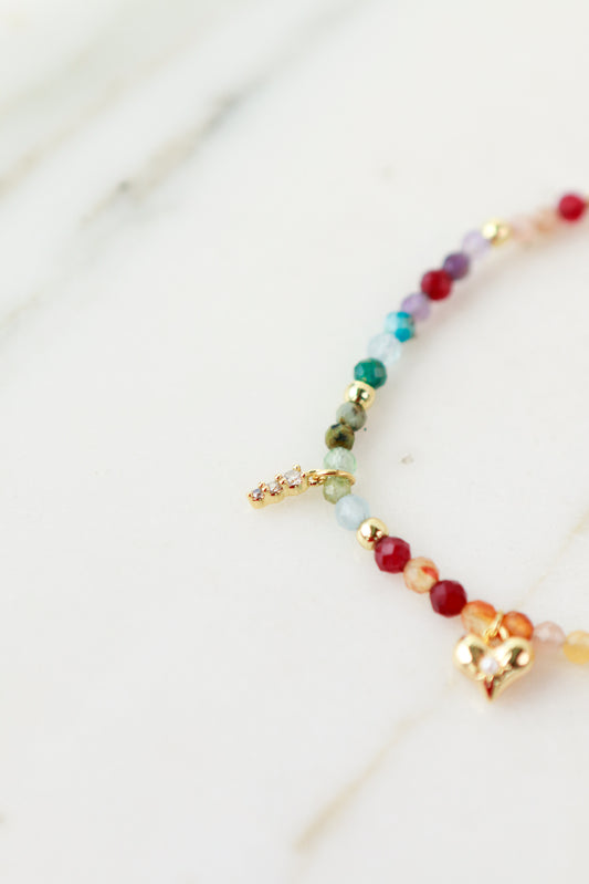 Gemstone Charm Bracelet