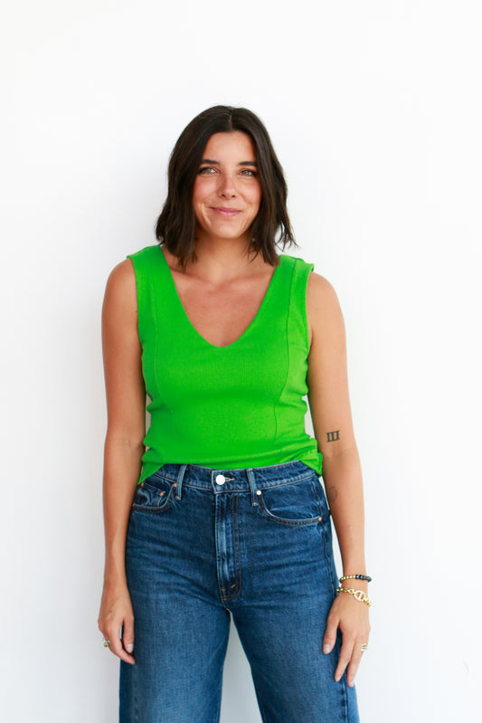 Reese Tank in Lime