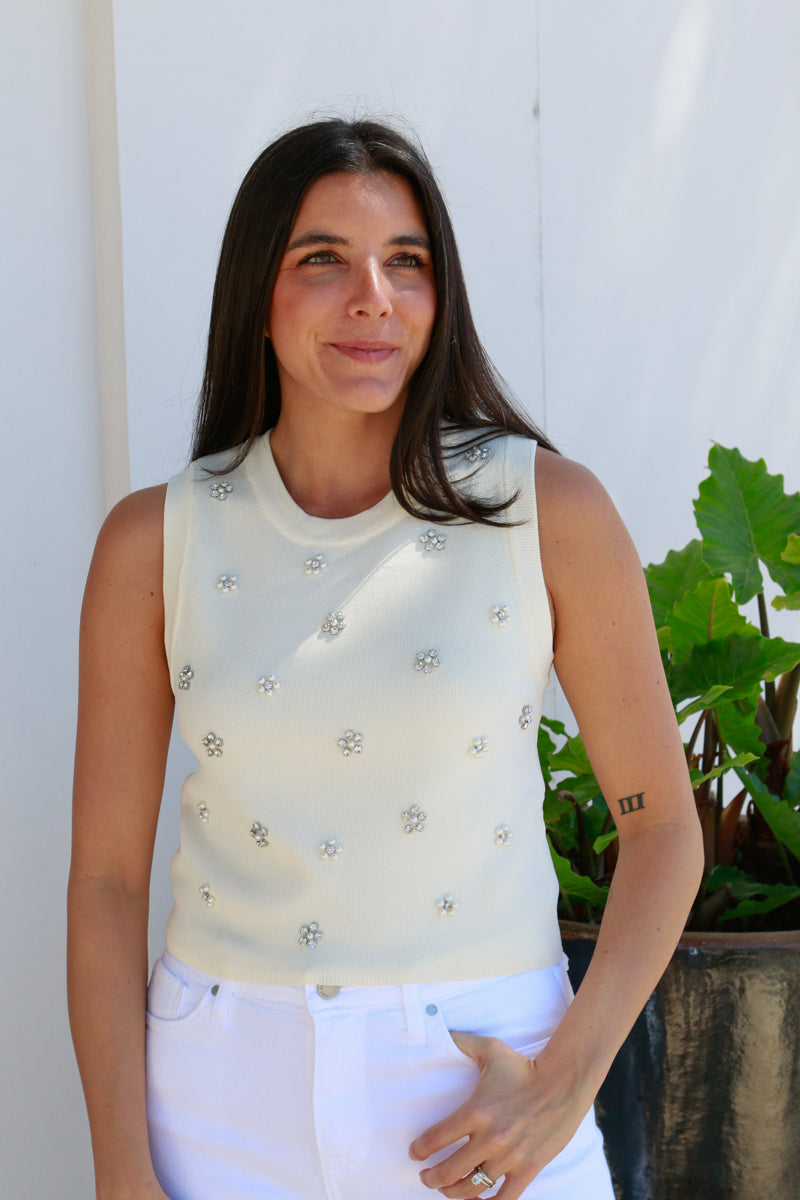 Celie Embellished Top