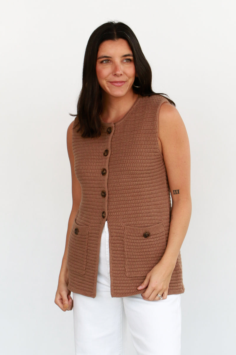 Verla Sweater Vest (2 Color Options)