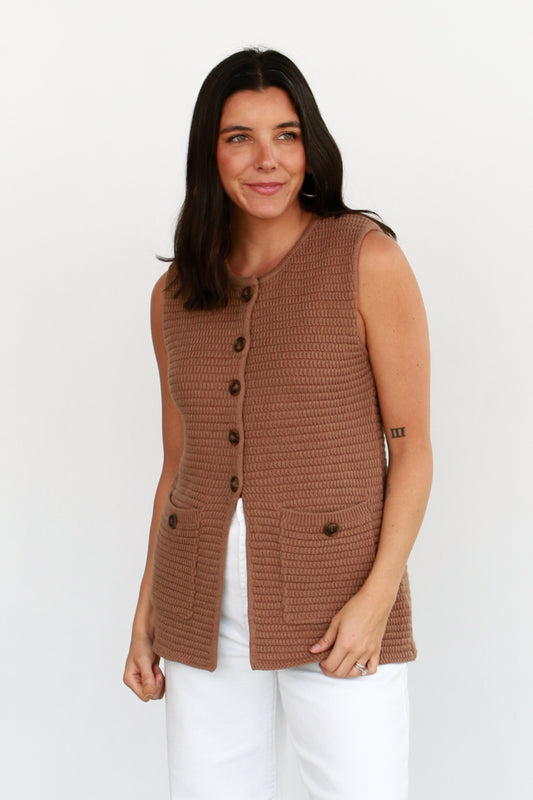 Verla Sweater Vest (2 Color Options)