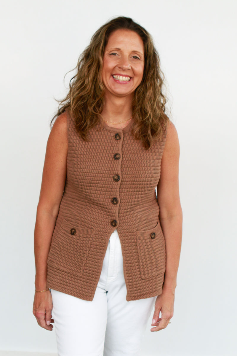 Verla Sweater Vest (2 Color Options)