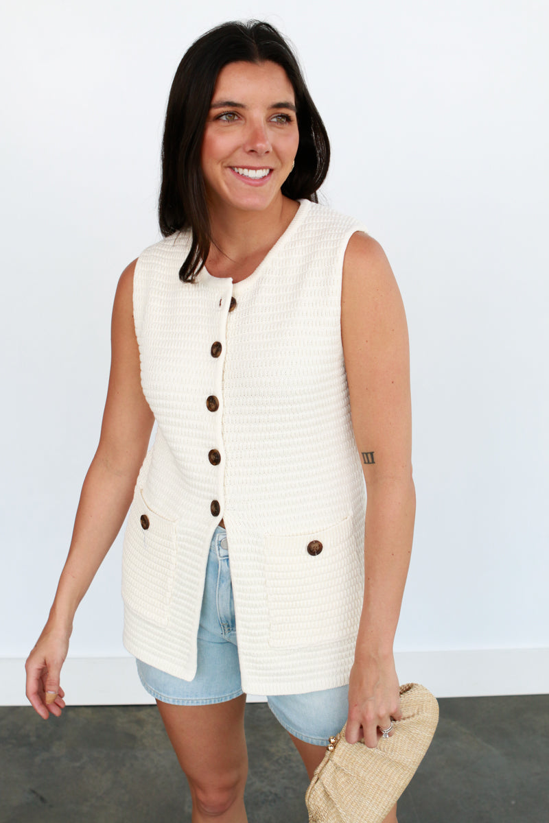 Verla Sweater Vest (2 Color Options)