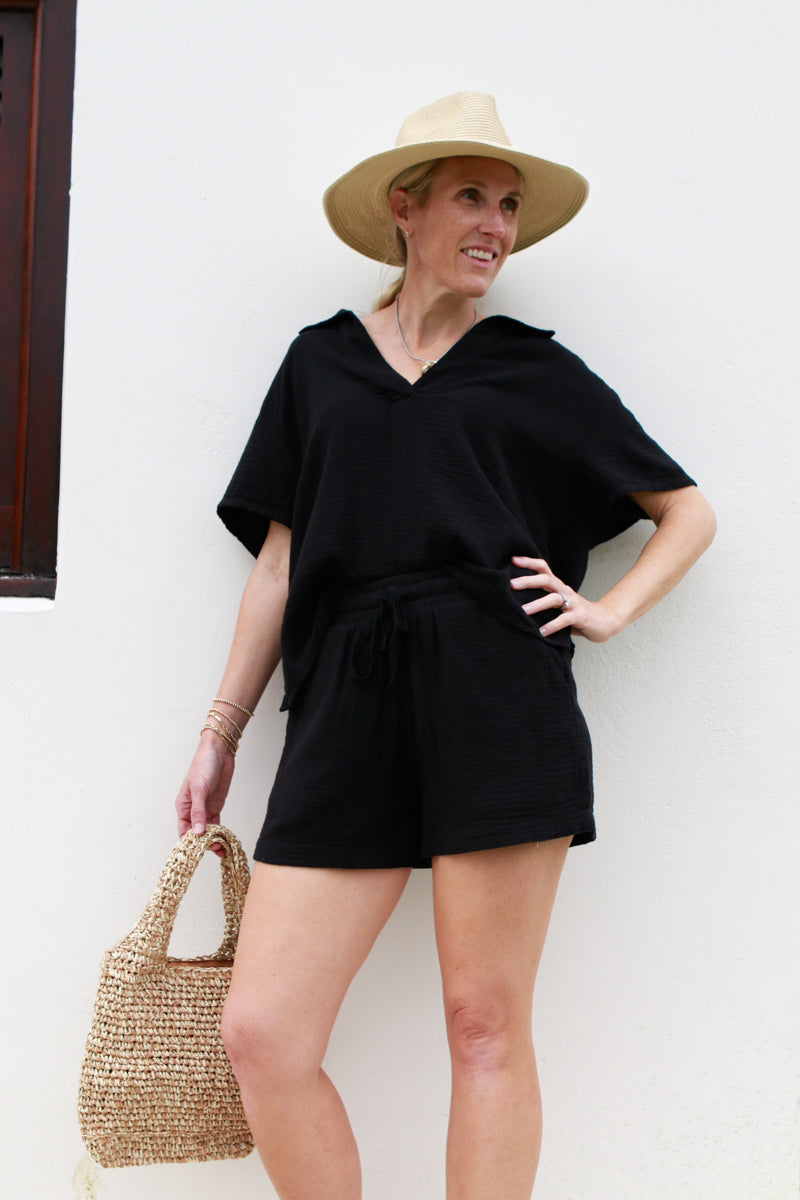 Sable Black Gauze Set