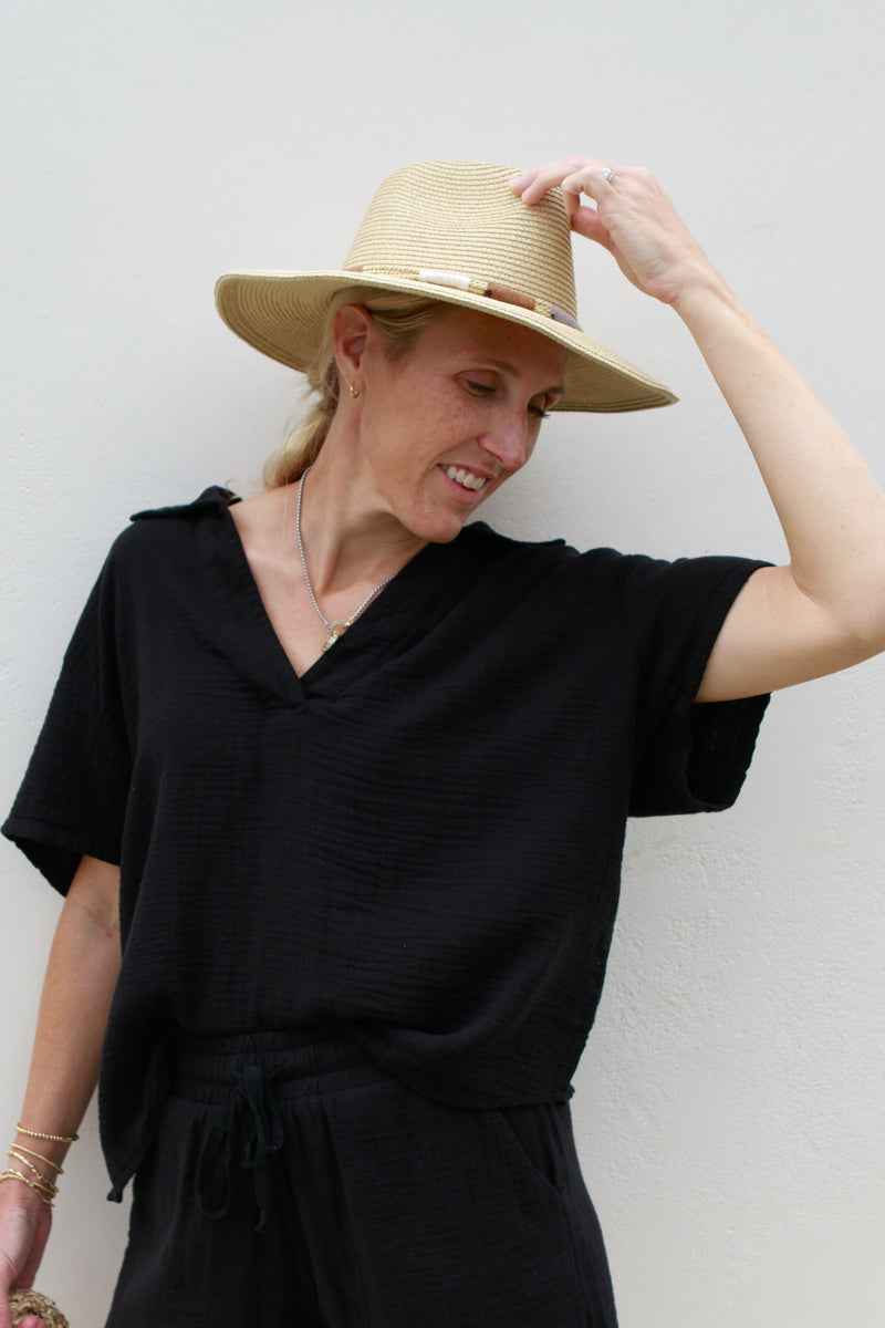 Rope Band Straw Hat