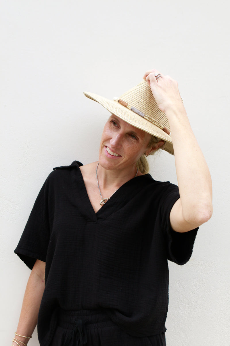 Rope Band Straw Hat