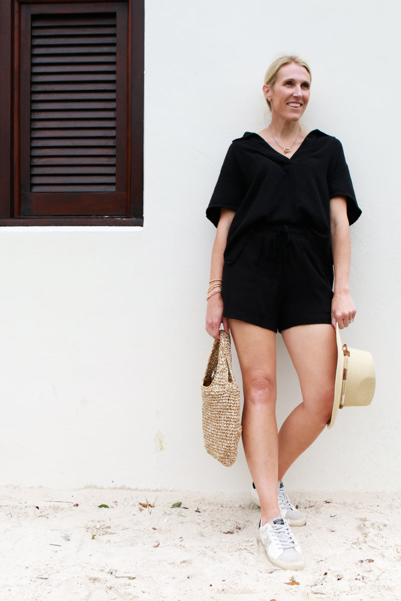 Sable Black Gauze Set