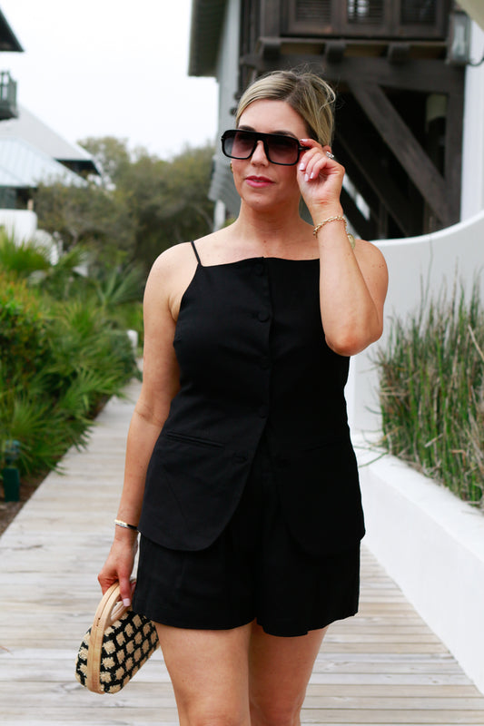 Tanya Linen Short Set