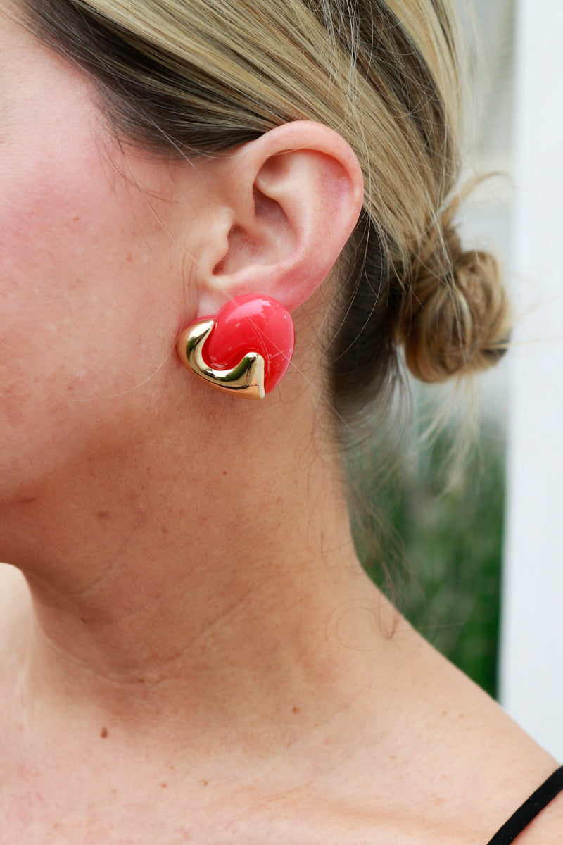 Twisted Heart Earrings (2 Color Options)