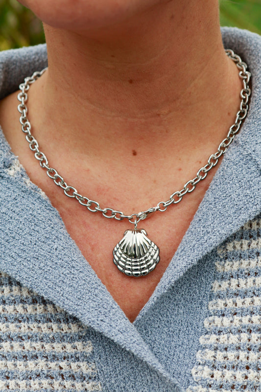 Silver Shell Necklace