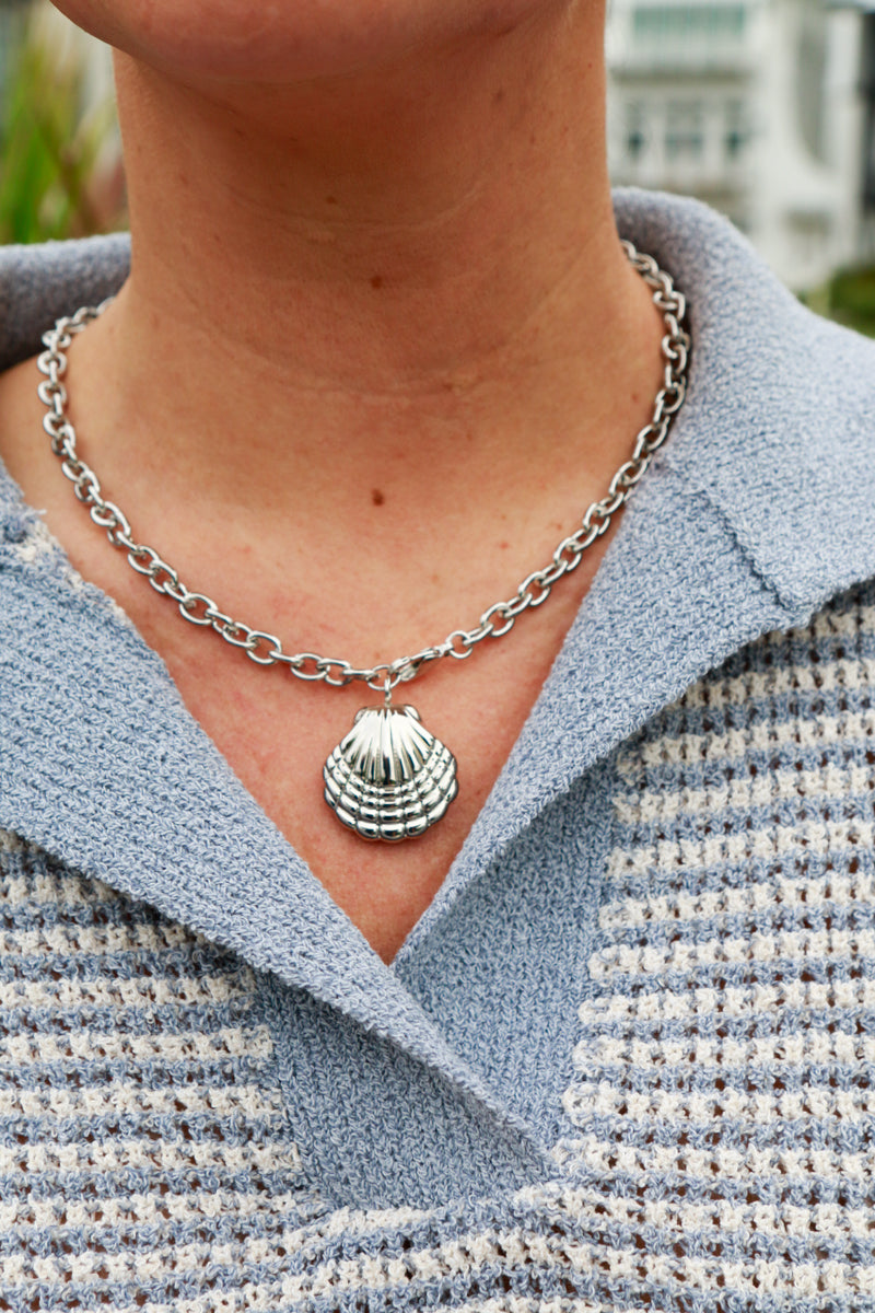 Silver Shell Necklace