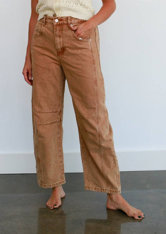 Relaxed Fit Barrel Denim