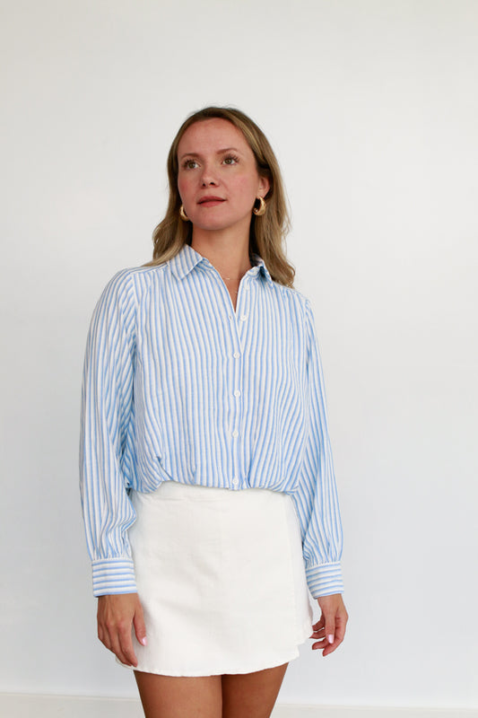 Bubble Hem Button Down
