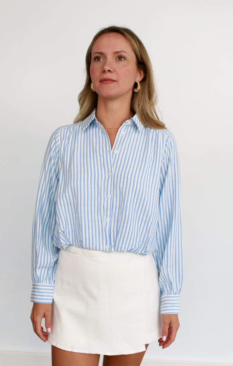 Bubble Hem Button Down